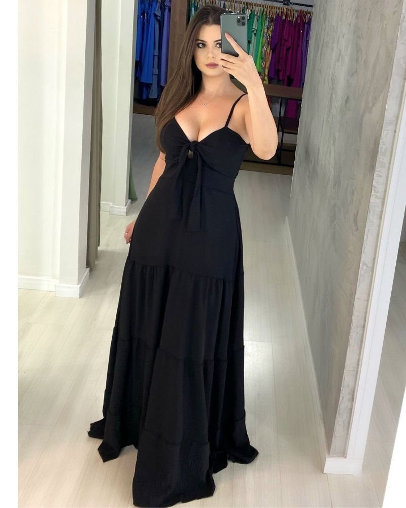 Vestido Camila - Preto - Image 1