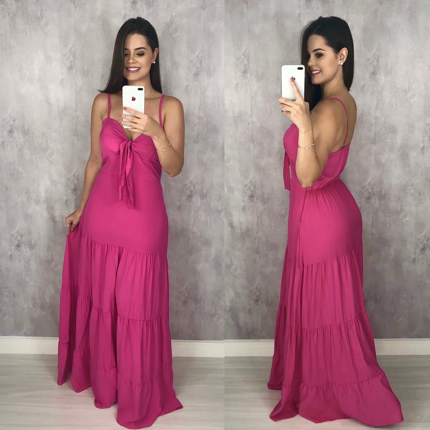 Vestido Camila - Rosa Chiclete - Image 1
