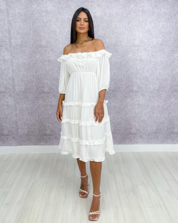 Vestido Angélica - Branco