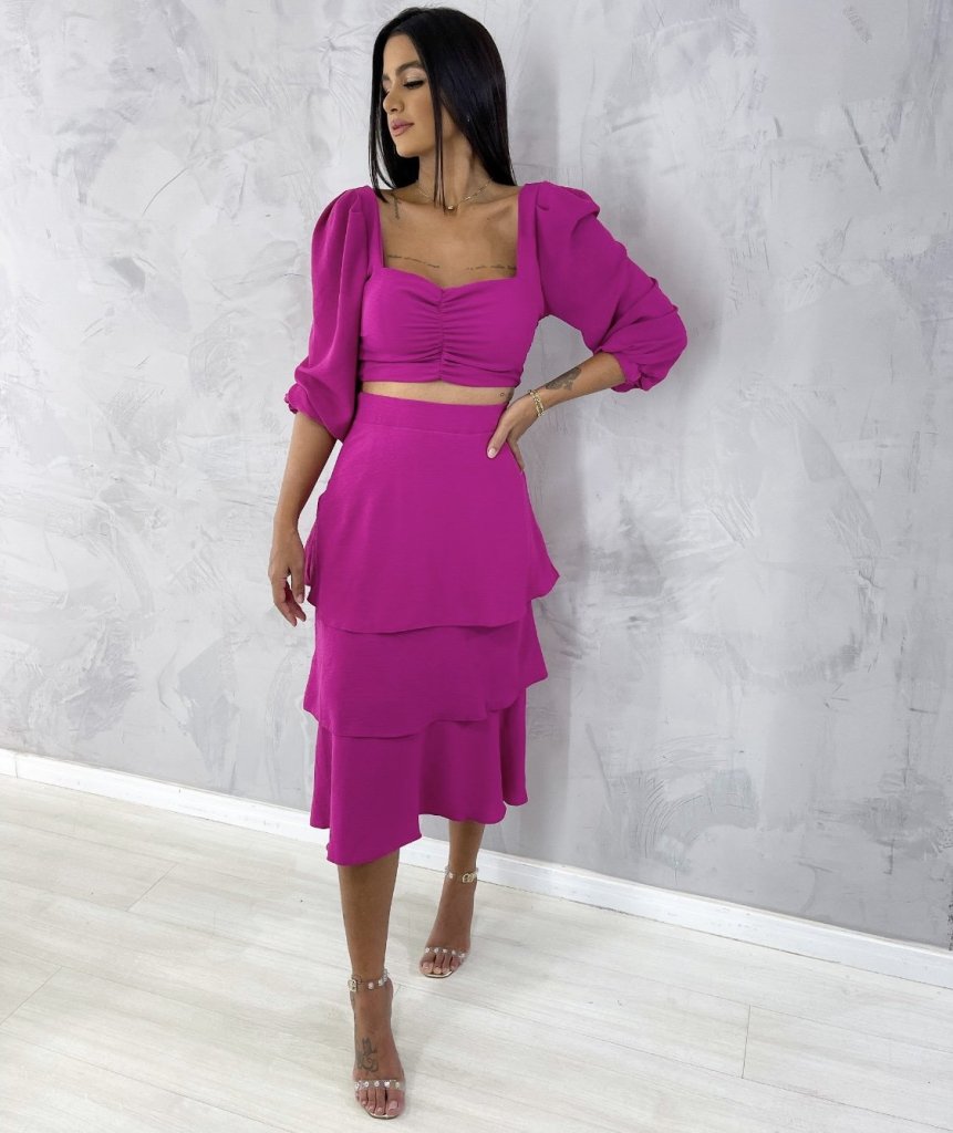 Cropped Olga - Fúcsia