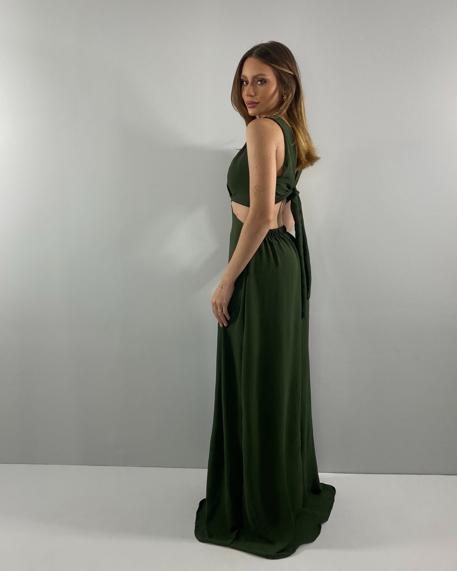 Vestido Emma - Verde Militar - Image 5