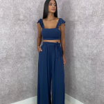 Cropped Samira – Azul Marinho