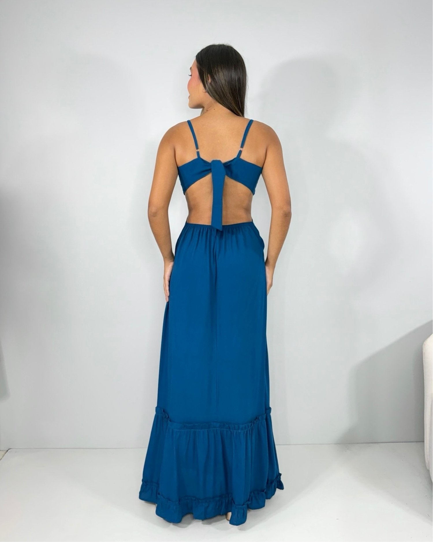 Vestido Launa - Azul Petróleo - Image 3
