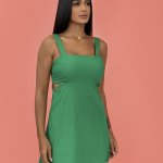 Vestido Lisa – Verde Bandeira