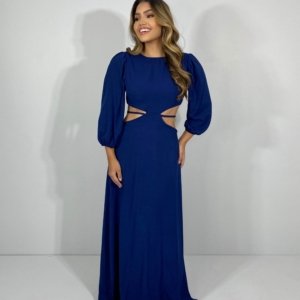 Vestido Giza - Azul Marinho - Image 3