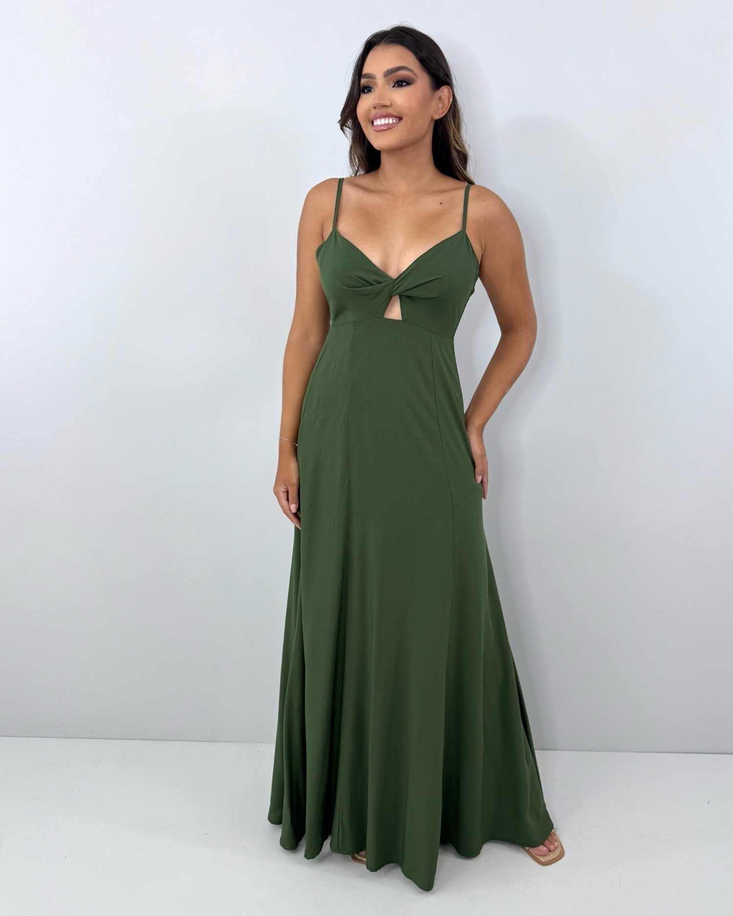 Vestido Eliana - Verde Militar - Image 4