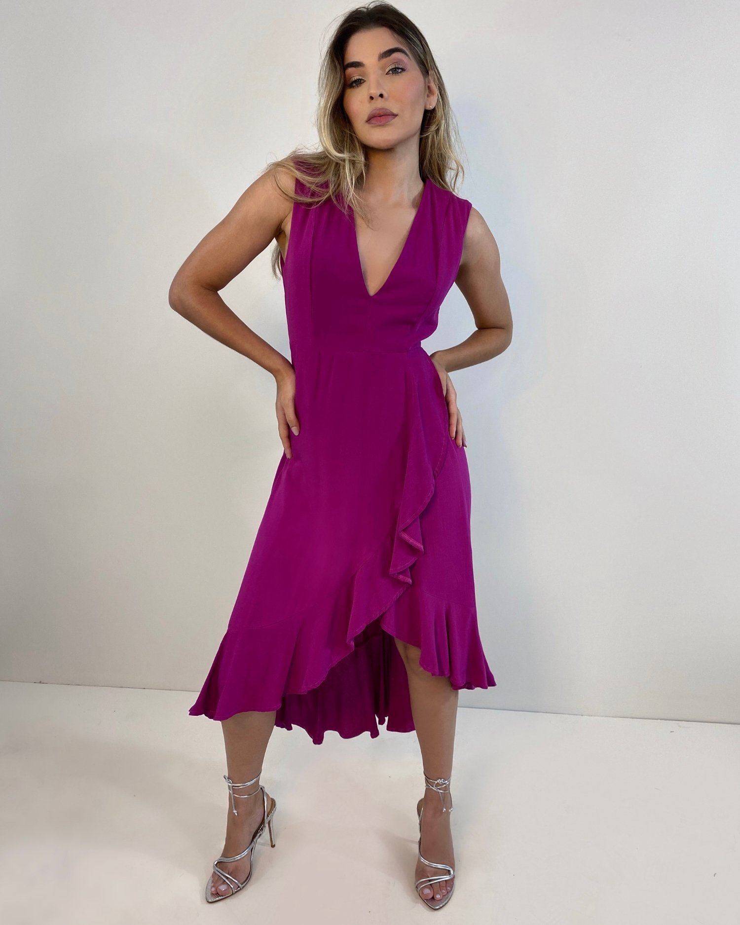 Vestido Alessandra - Fúcsia - Image 1