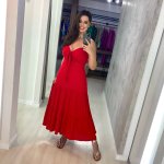 Vestido Camila Midi – Vermelho