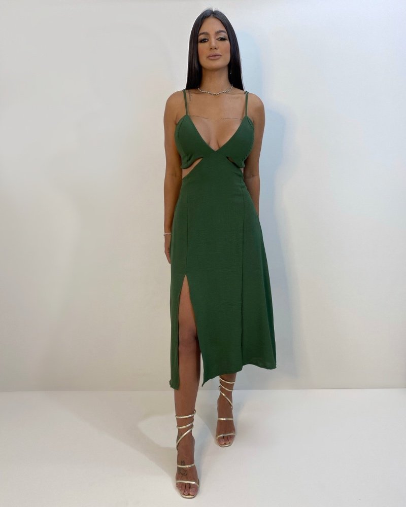 Vestido Kelly - Verde Militar
