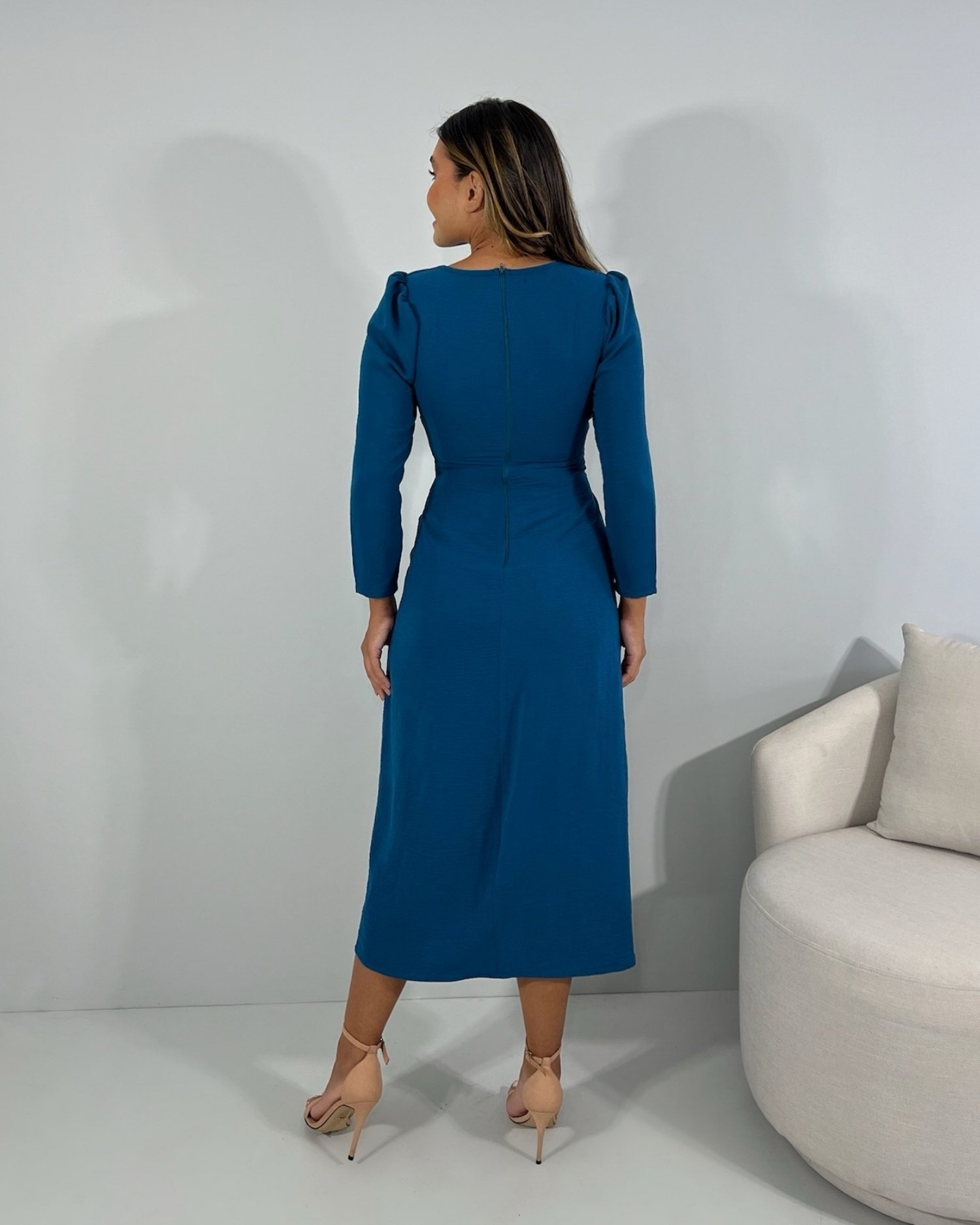 Vestido Monalisa - Azul Petróleo - Image 4