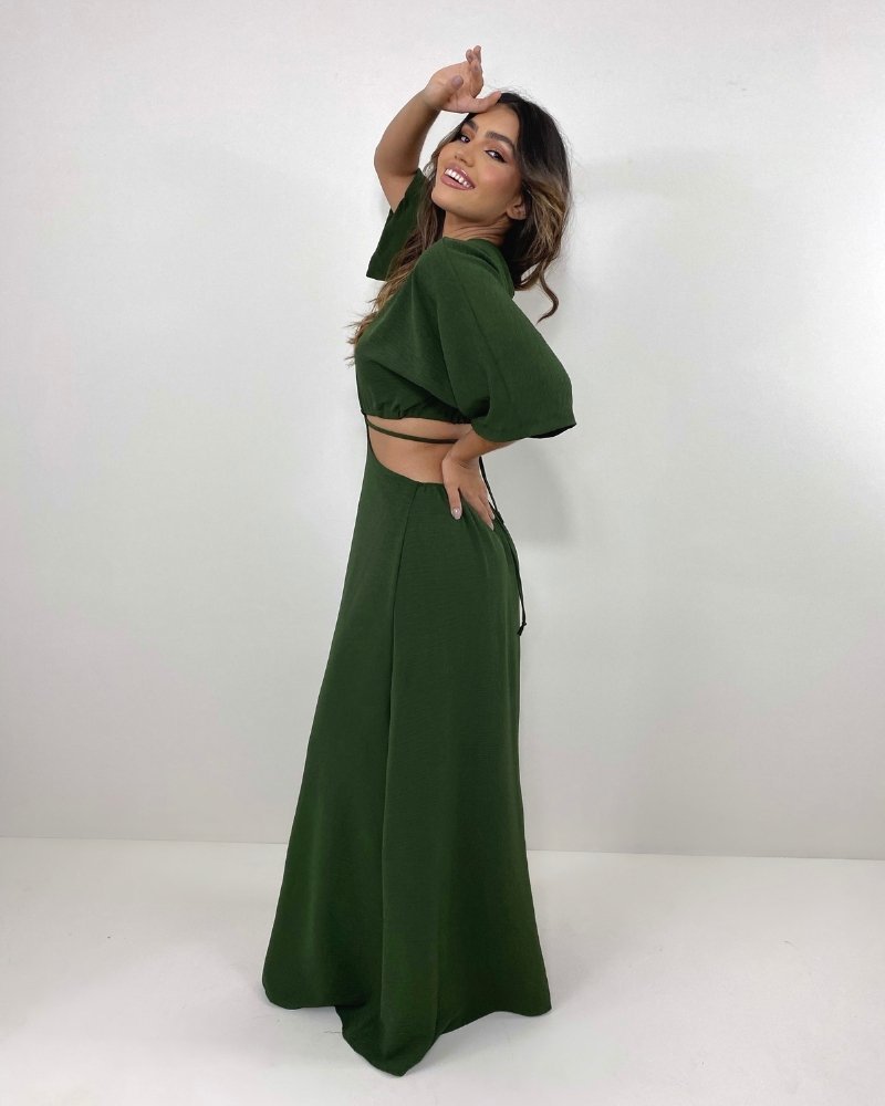 Vestido Cibele - Verde Militar - Image 5