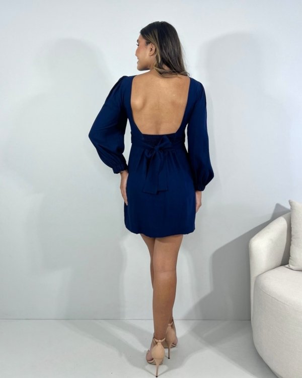 Vestido Tayla - Azul Marinho