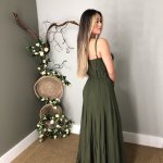 Vestido Camila – Verde Militar