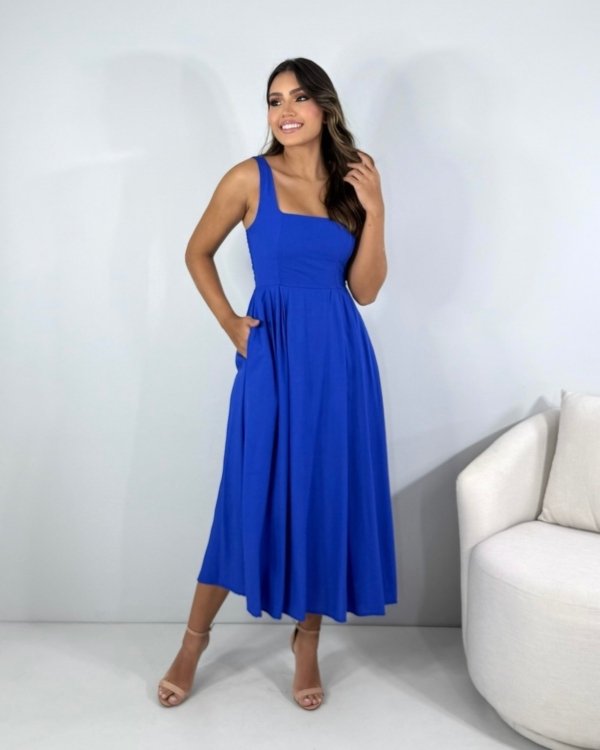 Vestido Samanta - Azul Royal