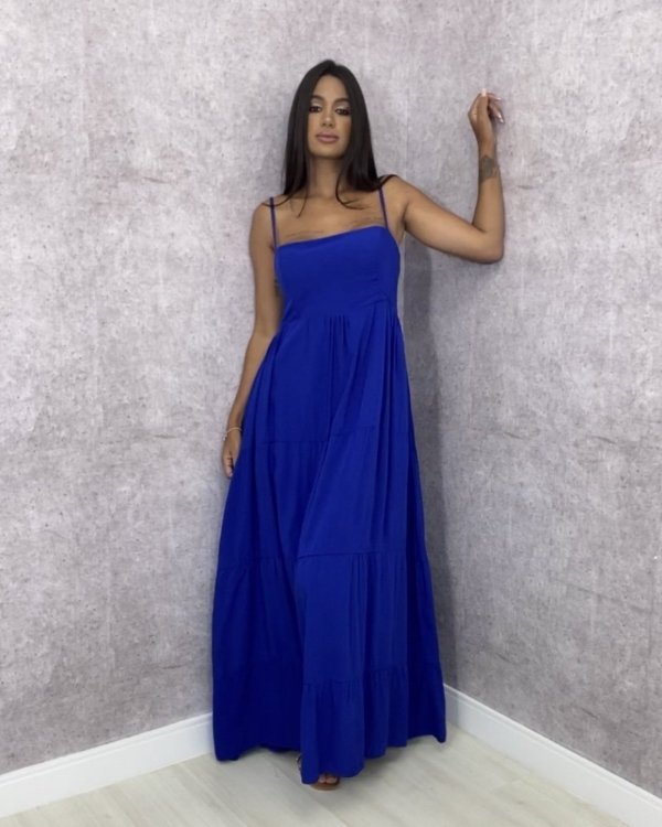 Vestido Miriam - Azul Royal