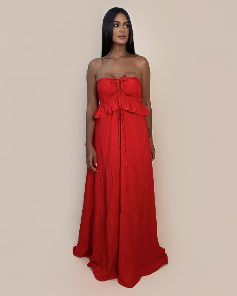 Vestido Marcy - Vermelho - Image 2