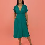 Vestido Clarice – Verde Amazônia