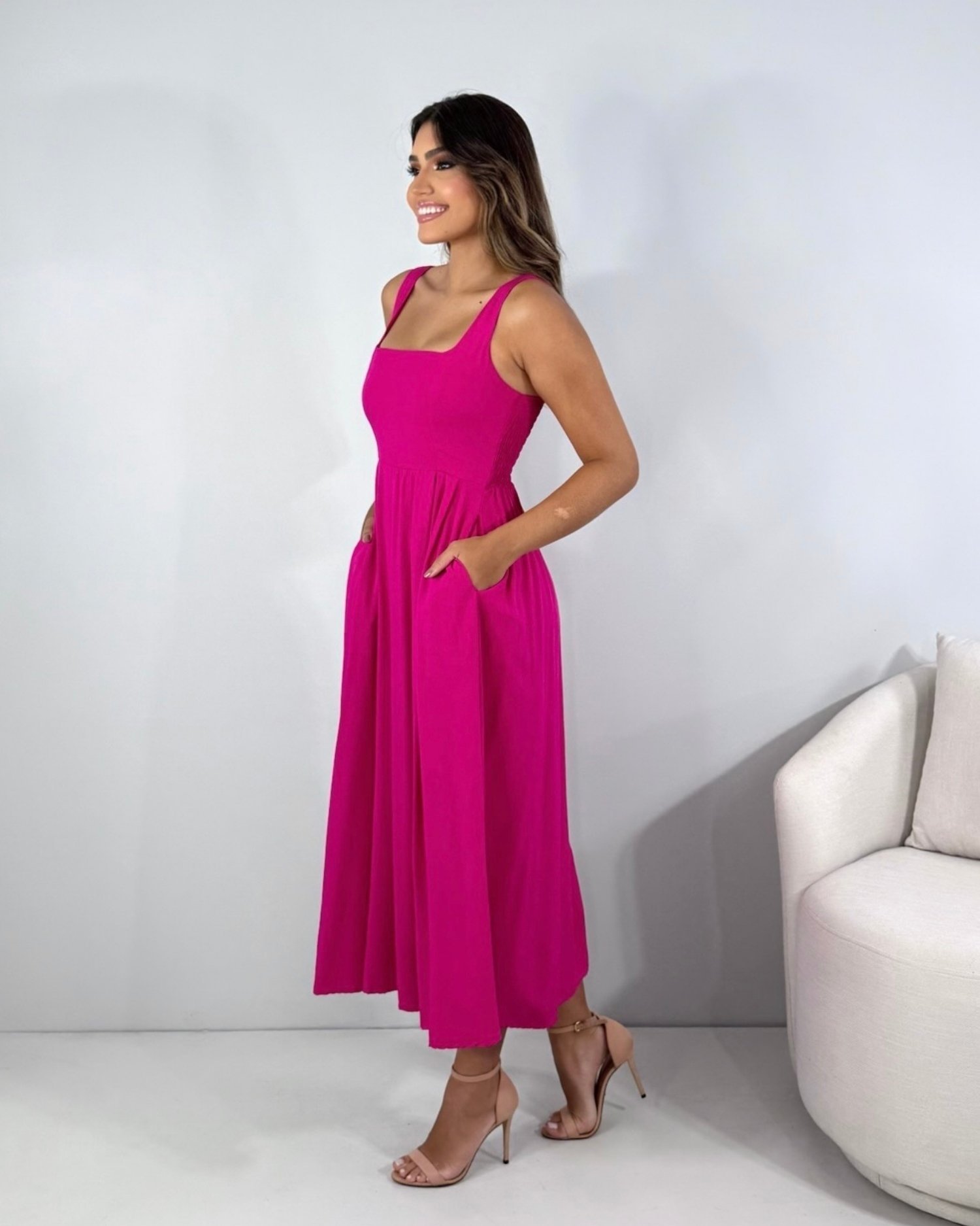 Vestido Samanta - Pink - Image 5