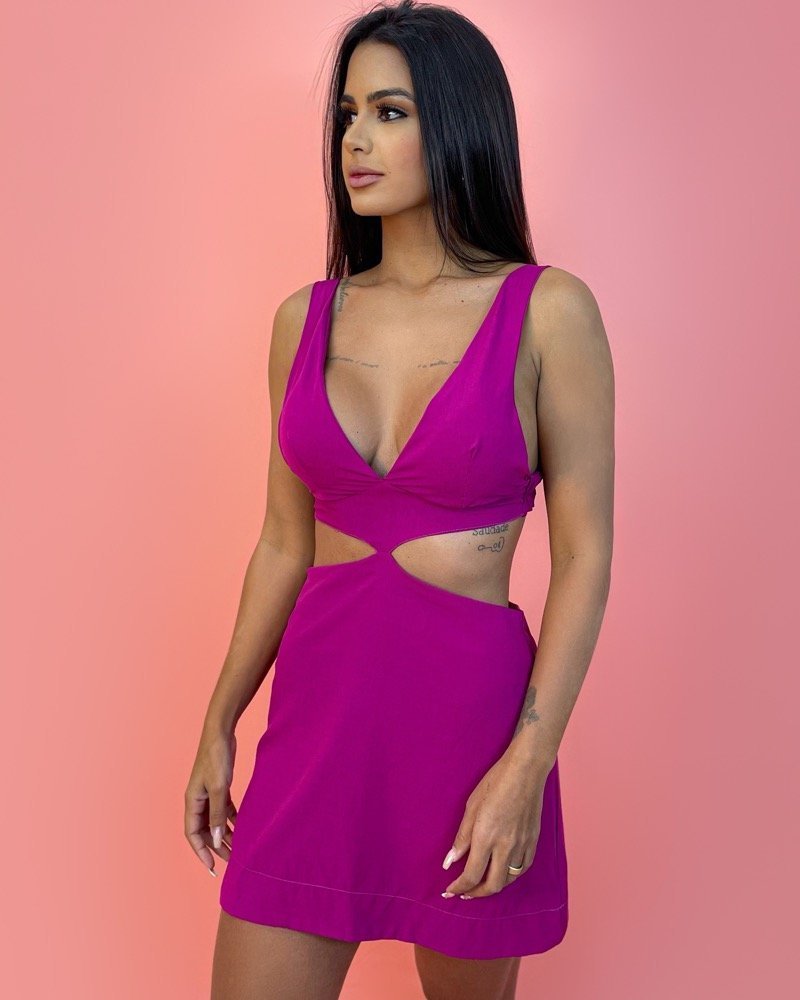 Vestido Natasha - Fúcsia - Image 1
