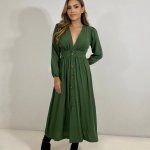 Vestido Clara – Verde Militar