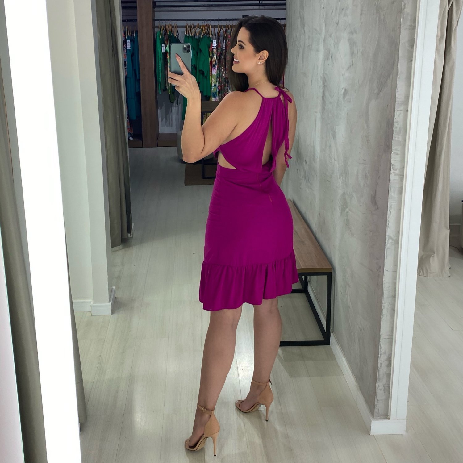 Vestido Estefane Curto - Fúcsia - Image 2