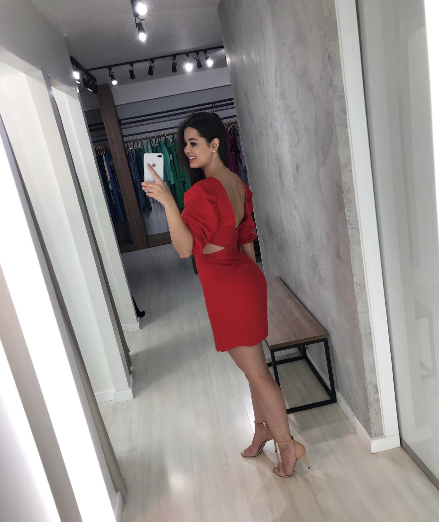 Vestido Thainá - Vermelho - Image 3