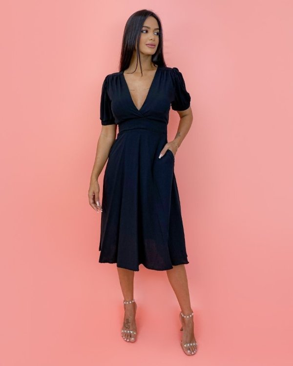 Vestido Clarice - Preto