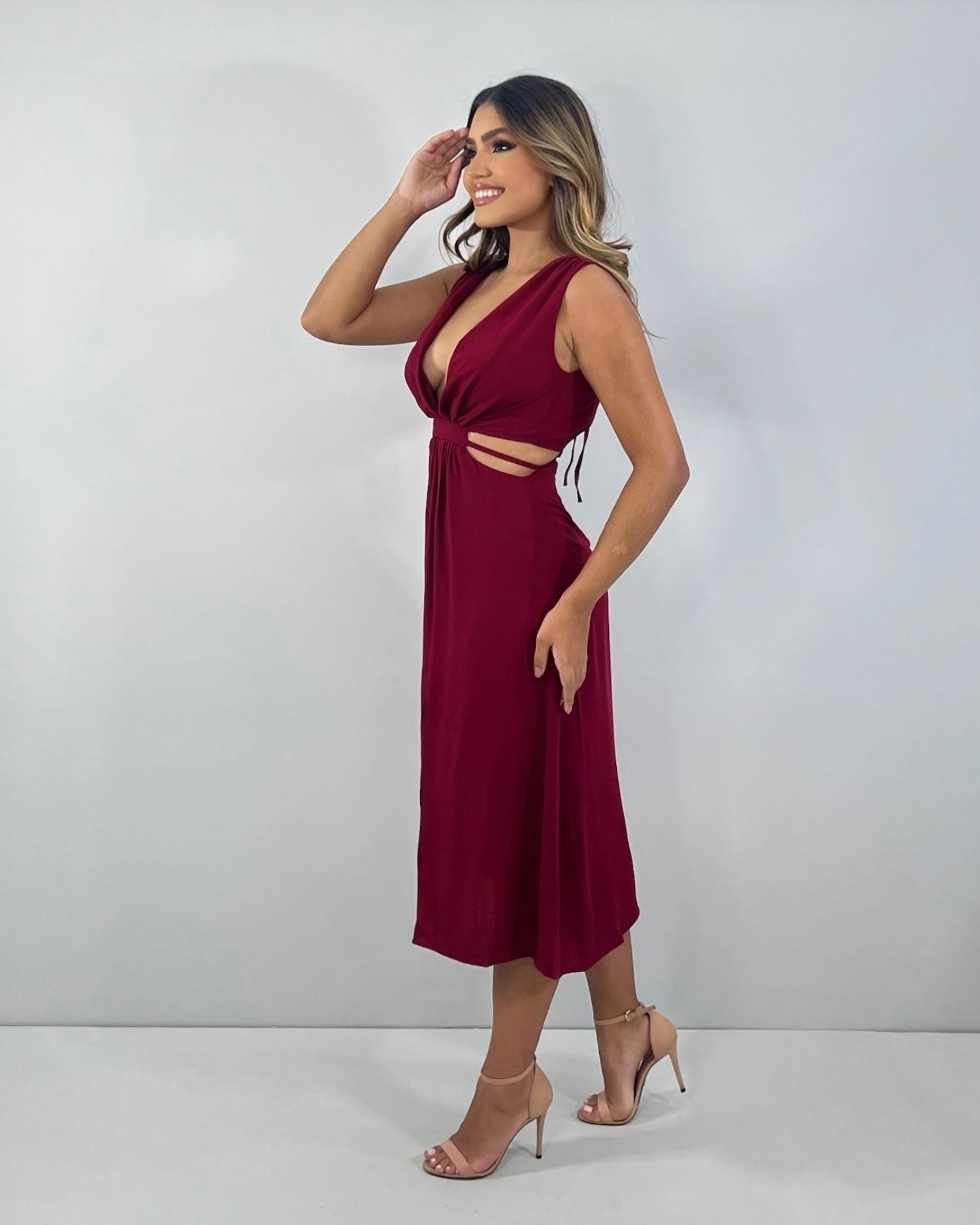 Vestido Aysha - Marsala - Image 4