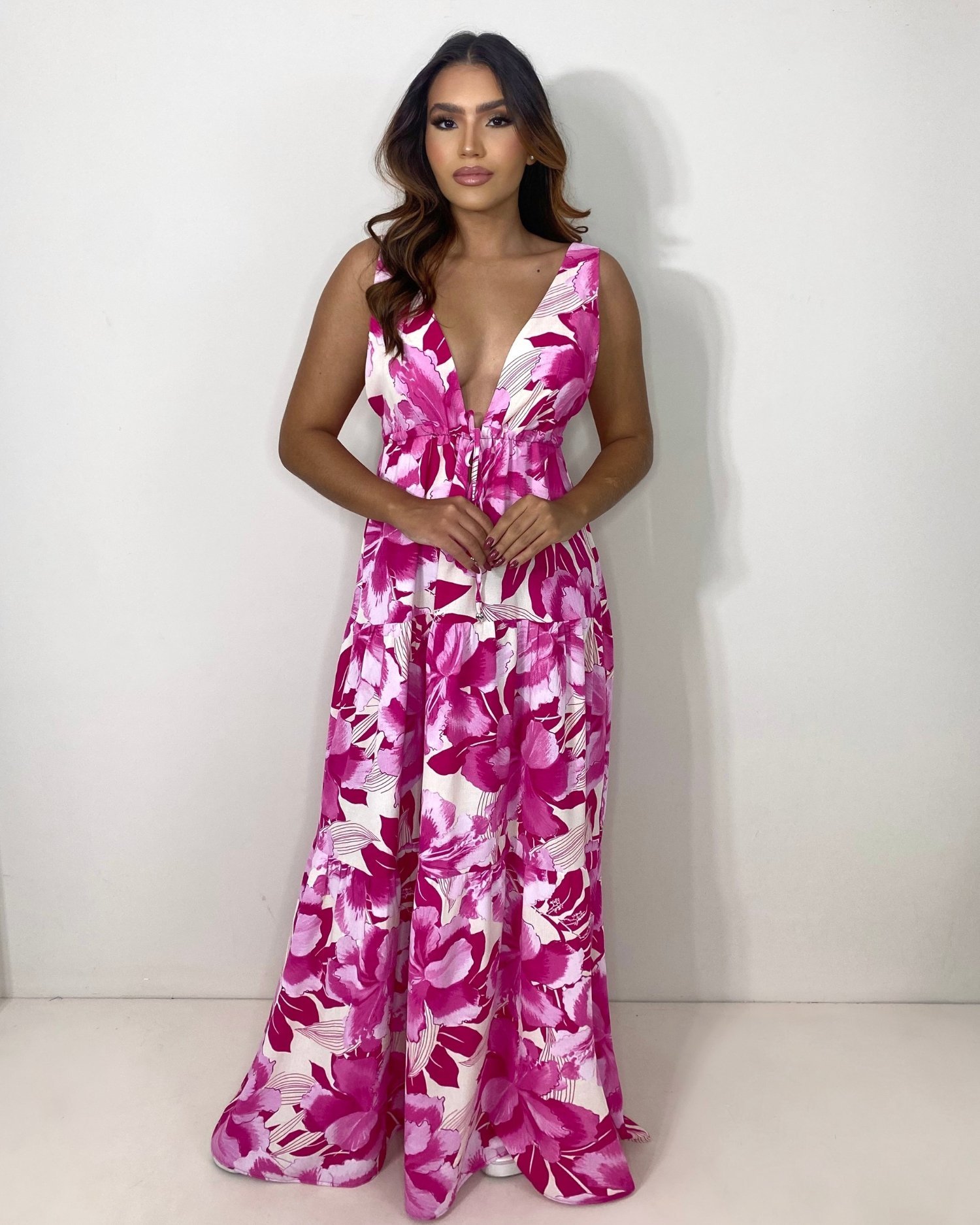 Vestido Ramona - Estampa Floral Pink - Image 4