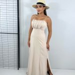 Vestido Drica Longo – Nude