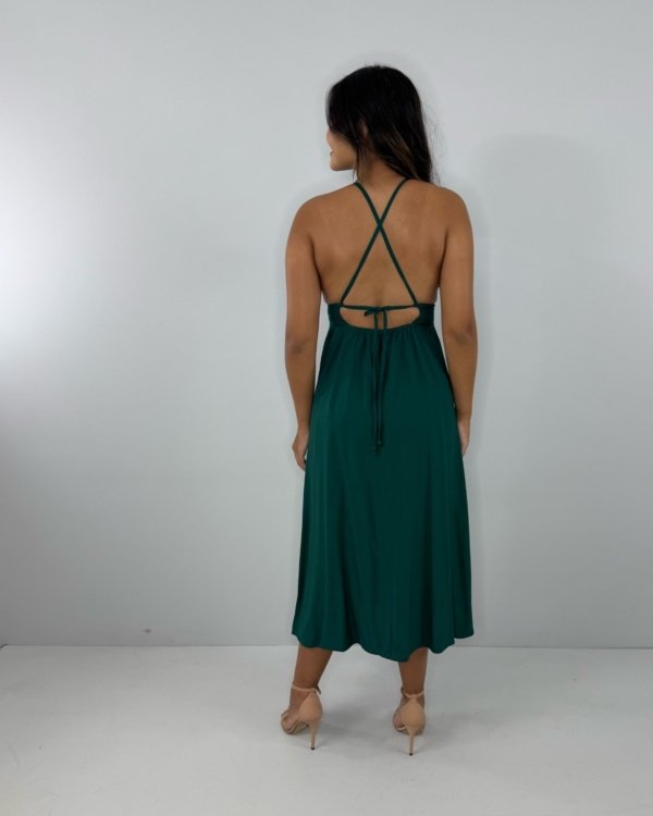 Vestido Heloína - Verde Amazônia