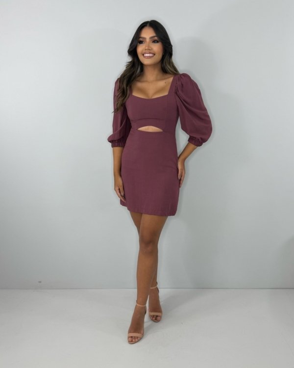 Vestido Yuna - Marrom