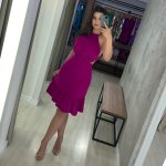 Vestido Estefane Curto – Fúcsia