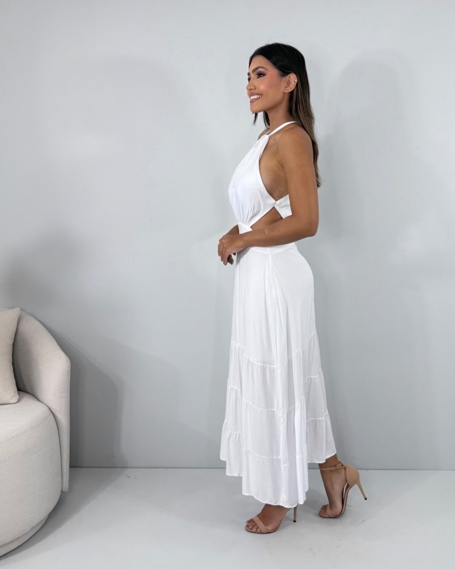 Vestido Estefane - Branco - Image 3
