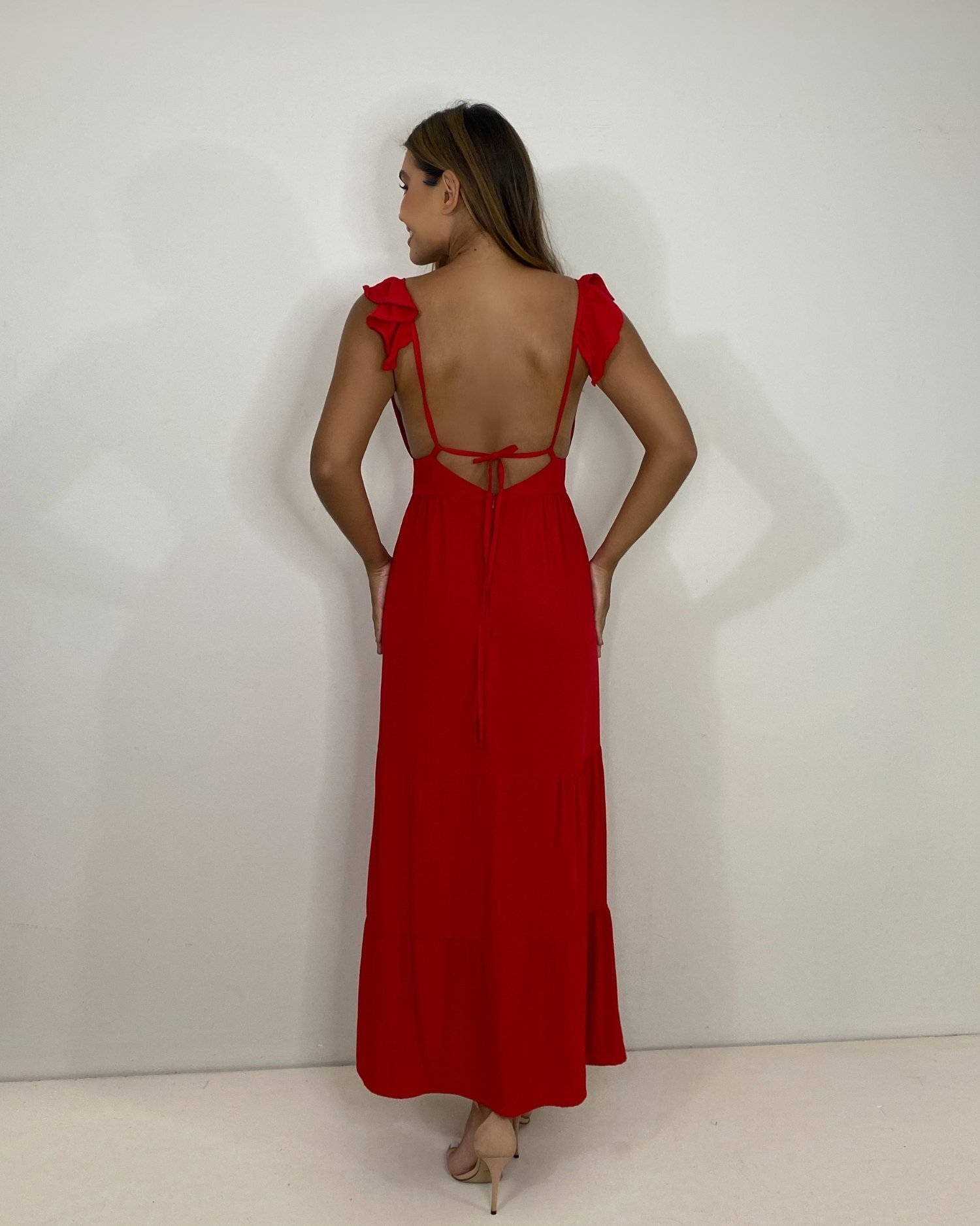 Vestido Maitê - Vermelho - Image 3