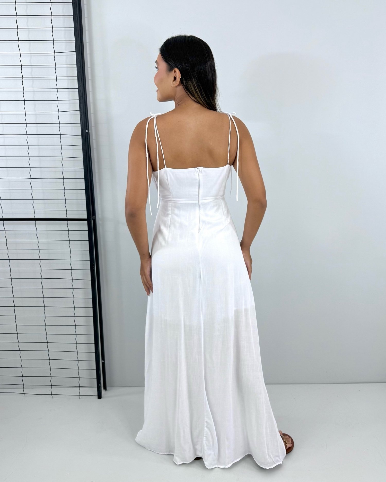 Vestido Drica Longo - Branco - Image 4