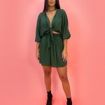 Vestido Manu – Verde Militar