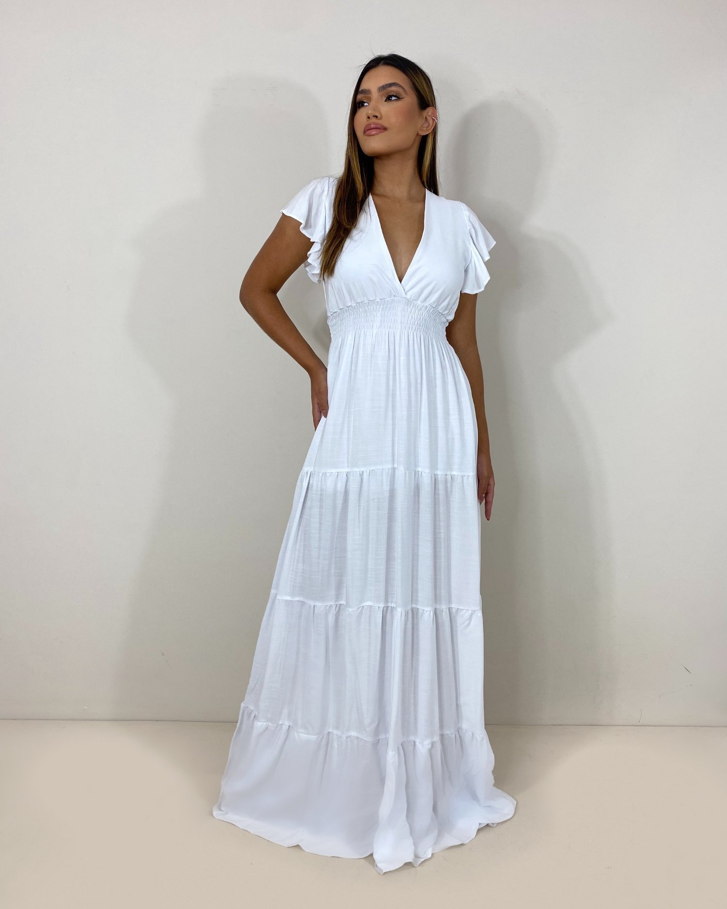 Vestido Laís Longo - Branco - Image 2