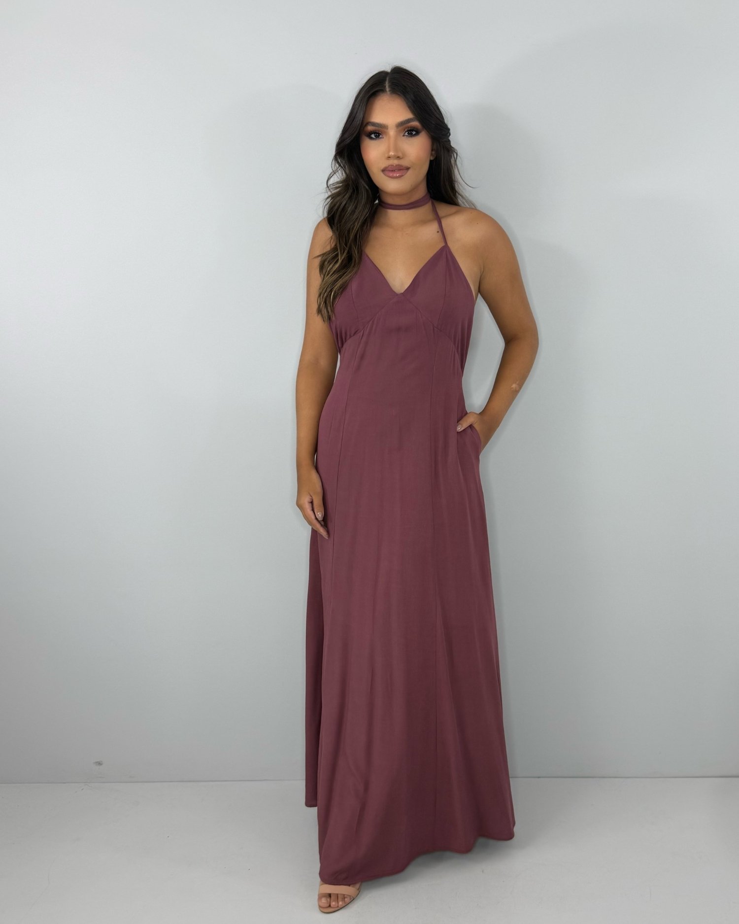 Vestido Victória - Marrom - Image 8