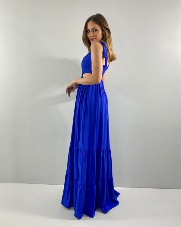 Vestido Pérola - Azul Royal