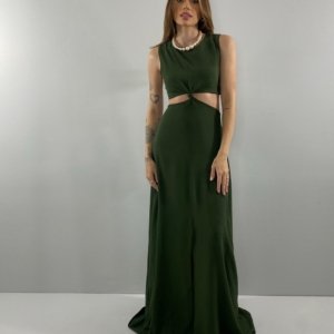 Vestido Emma - Verde Militar - Image 1