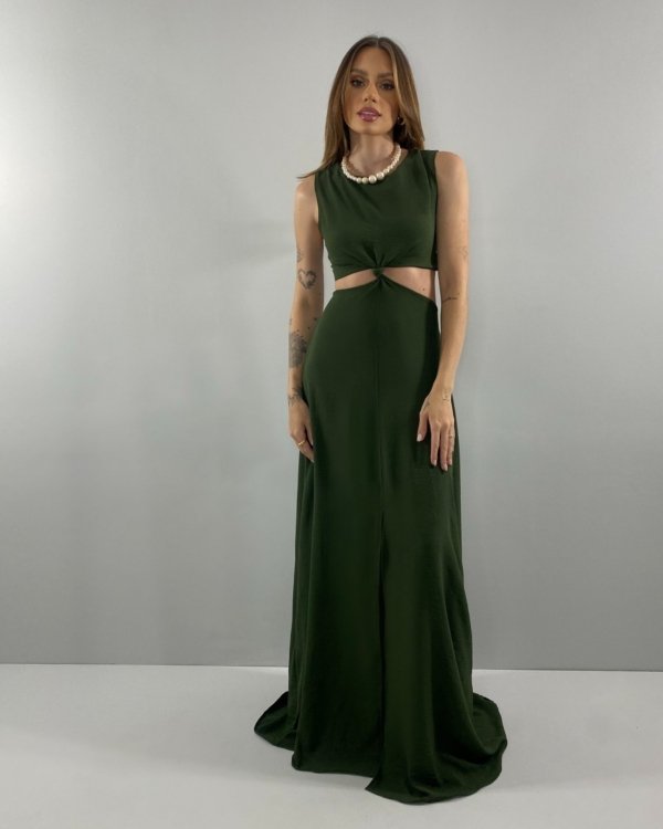 Vestido Emma - Verde Militar