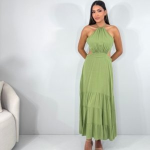 Vestido Estefane - Folhagem - Image 5