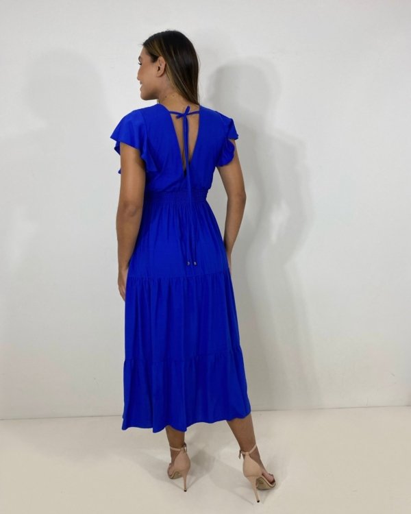 Vestido Laís Midi - Azul Royal