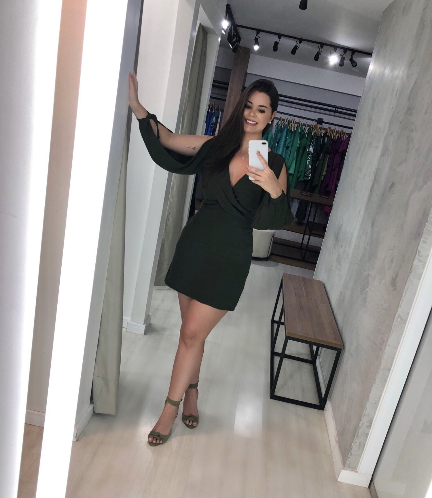 Vestido Marília - Verde Militar - Image 3