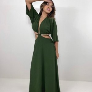 Vestido Cibele - Verde Militar - Image 6