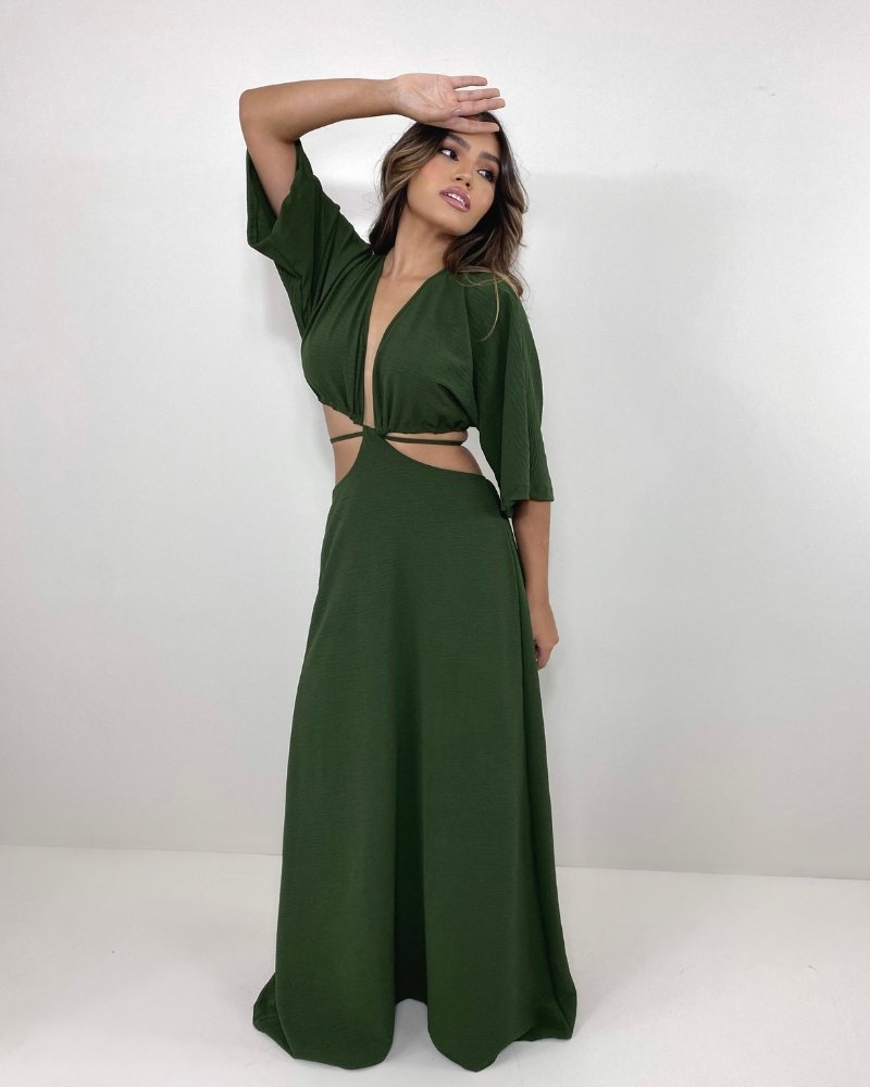 Vestido Cibele - Verde Militar - Image 6