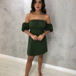 Vestido Thay – Verde Militar