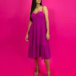 Vestido Evelyn – Fúcsia