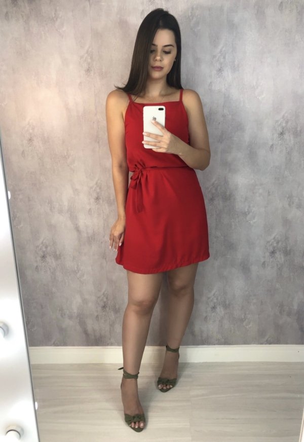 Vestido Paula - Vermelho